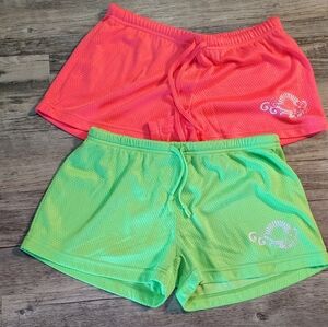 DEB fluorescent shorts